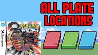 All Plate Locations  Pokemon Platinum [upl. by Avlasor983]