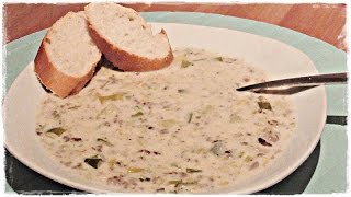 cremig herzhafte KÄSELAUCHSUPPE mit Hackfleisch  Partysuppe [upl. by Catima]