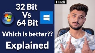 32bit vs 64bit Which is Better Explained  Hindi [upl. by Acimat]