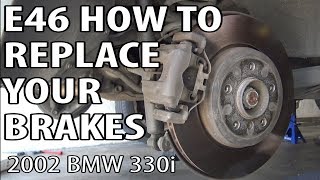 BMW E46 How To Replace Front amp Rear Brakes DIY [upl. by Marthe728]