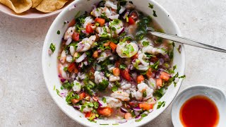 Authentic Mexican Shrimp Ceviche Recipe [upl. by Adnoral]