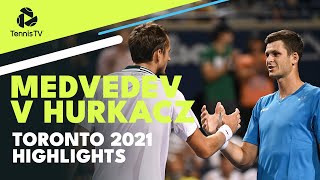 Daniil Medvedev vs Hubert Hurkacz  Toronto 2021 Highlights [upl. by Glaab]