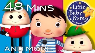 Humpty Dumpty  Part 2  Plus Lots More Nursery Rhymes  48 Mins Compilation by Little Baby Bum [upl. by Anilahs]