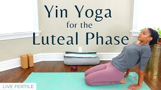 20Minute Yoga for Fertility  Yin Yoga for the Luteal Phase TWW  Yoga for Your Menstrual Cycle [upl. by Smoot]