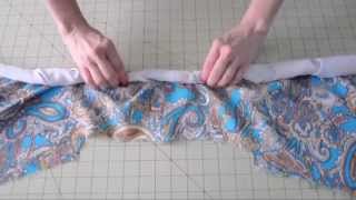 How to Sew  Finish a Lined Sleeveless Dress [upl. by Nahgeem]