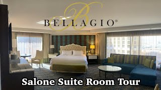 Salone Corner Suite Room Tour  Bellagio Las Vegas 2021 [upl. by Erwin]