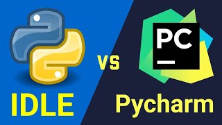 Python IDLE vs Pycharm  What is the best Python IDE for beginners [upl. by Celeski]