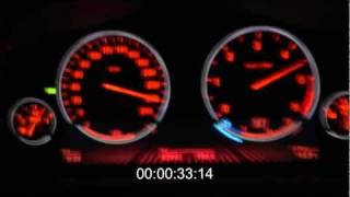 BMW 640d coupe F13  0  250 kmh acceleration  Full HD with exact acceleration measure [upl. by Kemme]