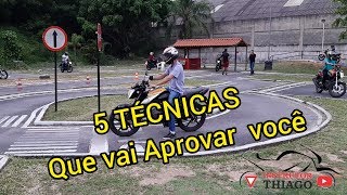 5 TÉCNICAS PRA VOCÊ APROVAR NO EXAME DE MOTO [upl. by Innor]