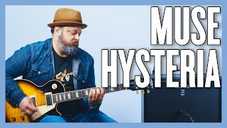 Muse Hysteria Guitar Lesson  Tutorial [upl. by Anytsirhc]