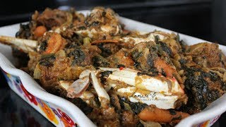 Easy Haitian Legume With Crab  Seafood Haitian Legume Recipe  Episode 196 [upl. by Sherrer]