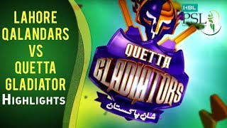 Match 18 Lahore Qalandars vs Quetta Gladiators  Highlights [upl. by Thane]