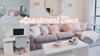 Furnished Apartment Tour  SIMPLE  GLAM [upl. by Nance]