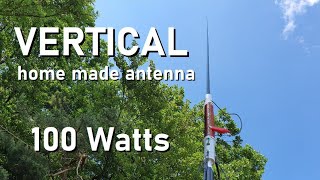 MULTIBAND VERTICAL PORTABLE ANTENNA home made [upl. by Dihsar260]