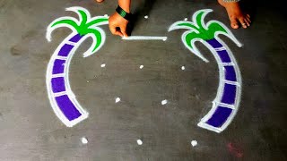 Pongal 2025 simple kolam🌹53 sankranti muggulu designs🌹bhogi kundalu muggulu🌹Amazingrangoli [upl. by Eimam]