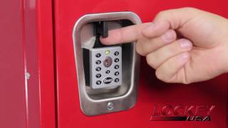 LockeyUSA EC790 Electronic Locker Lock Installation [upl. by Cecil]