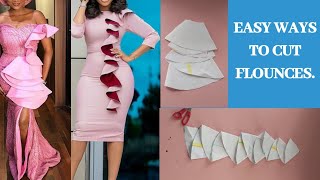 HOW TO CUT FLOUNCEPEPLUM in 2 Easy ways Diy [upl. by Ern]