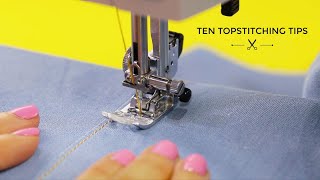 Ten Topstitching Tips [upl. by Cinamod496]