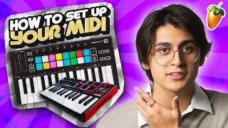 How To Set Up MIDI on FL Studio 20 2023 [upl. by Eadnus]