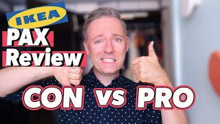 BRUTALLY Honest IKEA PAX Wardrobe Review  PROS amp CONS  Should You Buy For Your Walk In Closet [upl. by Calley]