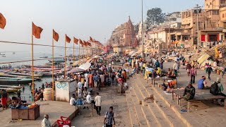 Walking along the Ganges Varanasi  India 4K [upl. by Eninnaj492]