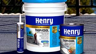 How to apply Henry® TropiCool® 100 Silicone White Roof Coating [upl. by Mack]