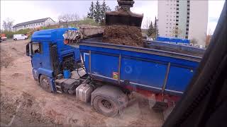 Bagger Liebherr A920  Baugrubenaushub Erdarbeiten  Rodungsarbeiten  GoPro 8  Cabview [upl. by Hajan]