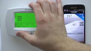 How to reset the wifi connection on your Honeywell Home FocusPRO Thermostat [upl. by Aneger]