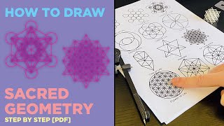 How to Draw Sacred Geometry Step by Step Guide PDF [upl. by Tollmann192]