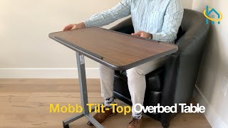 Mobb TiltTop Overbed Table Assembly amp Demonstration [upl. by Zantos]