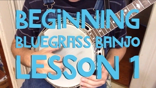 Learn to Play Bluegrass Banjo  Lesson 1 [upl. by Flossy]