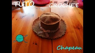 TUTO CROCHET Comment faire un chapeau 👍 ❤️ [upl. by Annoid]