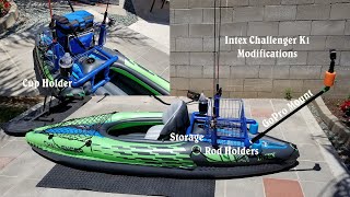 Intex Challenger K1 Inflatable Kayak Modifications [upl. by Zaraf503]