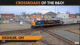 Deshler Ohio USA  Virtual Railfan LIVE [upl. by Adamski]