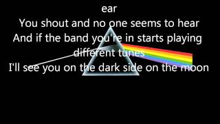 Pink Floyd Brain DamageEclipse lyrics [upl. by Harrak]