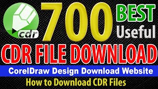 How to Download CDR Files  CorelDraw Design Download Website [upl. by Akenaj]