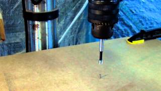 Drilling A Guitar Body For String Thru Ferrules [upl. by Sabas]