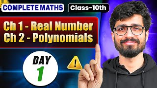 Class 10 Maths  Day 1  Real Numbers amp Polynomials  Class 10  Alakh Pandey  Ritik Sir [upl. by Aisercal567]