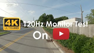 4k 120Hzfps Video Test ⚙️2x Speed for 120fps 120Hz Smartphone Compatible Ride Through Town Area [upl. by Itoyj]