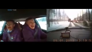 Drivers Caught on Dashcam Inside the Car before Crash [upl. by Rolyt747]