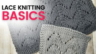 Lace Knitting for Beginners Easy Lace Dishtowel FREE PATTERN [upl. by Cull]