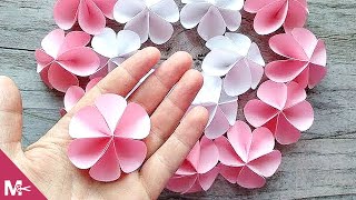 ► Cómo hacer una FLOR DE PAPEL en MINUTOS 😍🌸 [upl. by Bruns]