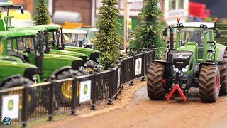 RC Tractors John Deere amp Fendt at work  Siku Control 32 farm life [upl. by Ellehcer379]