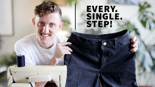 How to Sew Mens Pants [upl. by Aleydis]