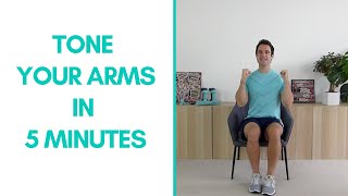 Quick 5Minute Arm Workout for Seniors  Boost Your Strength [upl. by Oirromed]