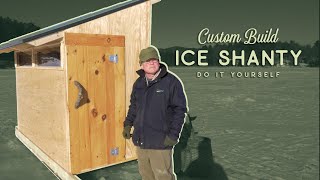 Custom Homemade Ice Shanty  Build Overview  Higher Elevations Adventures [upl. by Corie]