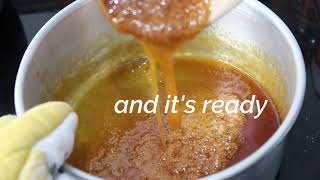 How To Caramelize Sugar  Flan Caramel Sauce Recipe [upl. by Chet]