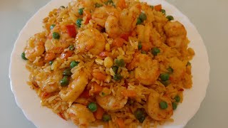 ARROZ CON CAMARONES DELICIOSA RECETA [upl. by Sokcin]