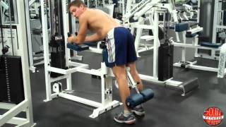 How To Standing Leg Curl BM [upl. by Llerdnad]