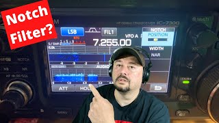 ICOM IC7300 Notch Filter Made Easy  Ham Radio [upl. by Relyuc]